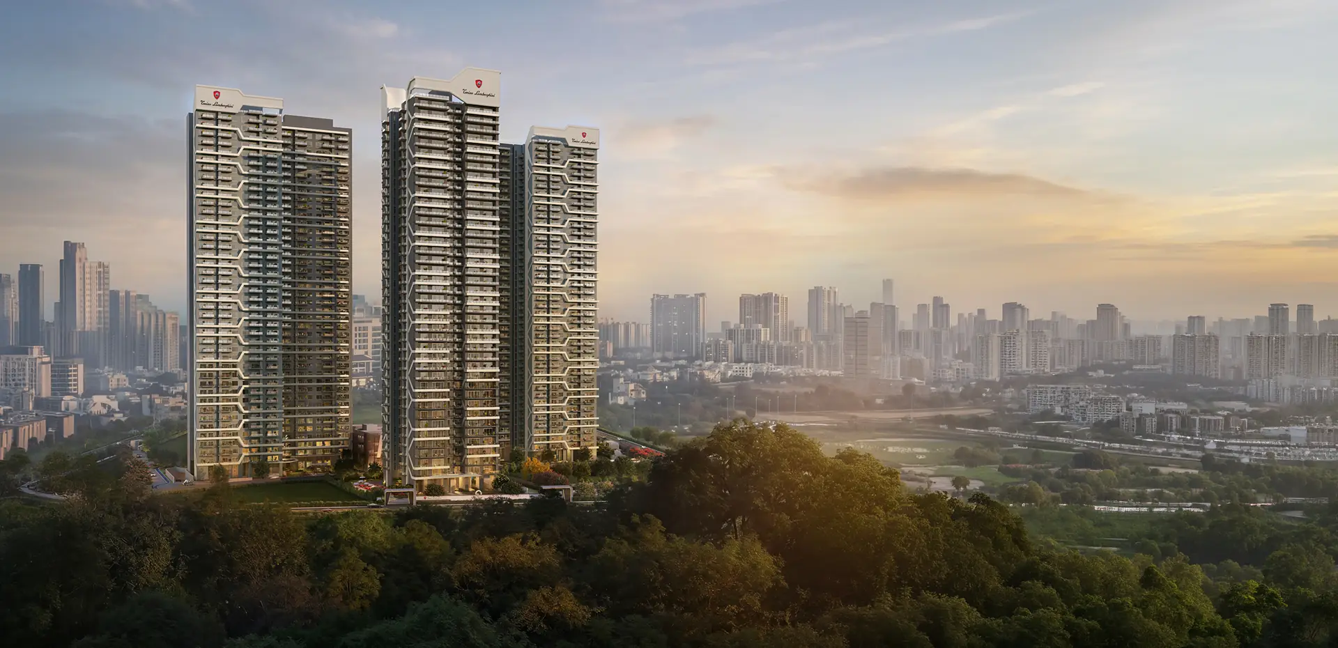 Tonino Lamborghini Residences artistic impression published by Signature Global